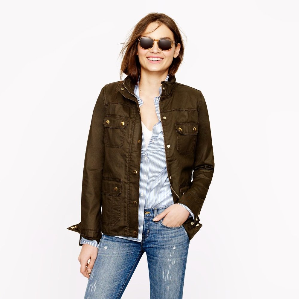 J. Crew Downtown Field Utility Jacket Mossy